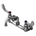 Thumbnail image #1 for T&S Brass Double Pantry Mixing Faucet, Wall-Mount, 8-Inch Centers, 6-Inch Swing Nozzle