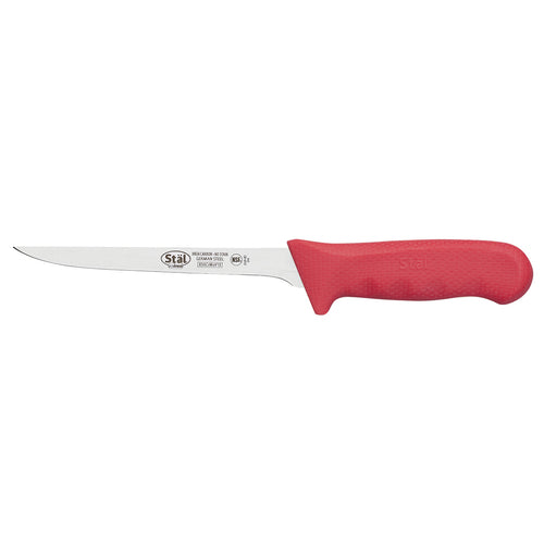 Product image #1 for Stäl 6-Inch Narrow Stiff Boning Knife with Red Handle