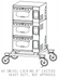 Thumbnail image #1 for Ovention Stacking Kit with Cart for MILO-16 and MILO2-16 Ovens, 3-Deck Capacity