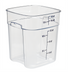 Thumbnail image #1 for Cambro CamSquare FreshPro 18 Qt Clear Square Polycarbonate Food Storage Container with Handles