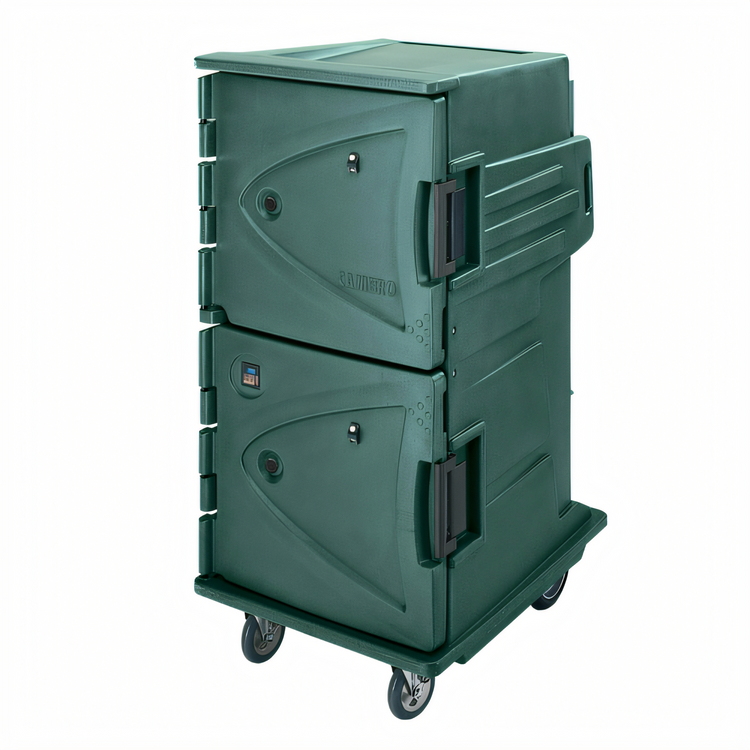 Product image #1 for Cambro Camtherm Tall Profile Electric Hot Holding Cart with Double Doors and 12 Sheet Pan Capacity
