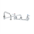 Thumbnail image #1 for T&S Brass Double Pantry Wall-Mount Mixing Faucet, 8-Inch Centers, 15-Inch Double Joint Swing Nozzle