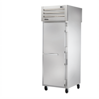 True SPEC SERIES Stainless Steel Pass-Thru One-Section Solid Front/Solid Rear Swing Door Freezer
