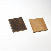 American Metalcraft Carbonized Bamboo Reversible Serving Board, 10 x 9 x 3/4 Inches