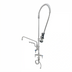 Thumbnail image #2 for Single Hole Deck Mount Mixing Faucet with 12-Inch Swing Nozzle, Add-On Spray Valve, and 24-Inch Riser