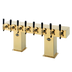 Thumbnail image #1 for Perlick 4006-16BTF2 Extra-High 16-Faucet Countertop Glycol-Cooled Bridge Tee Draft Beer Tower, Tarnish-Free Brass