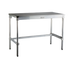 Thumbnail image #1 for New Age 72 Inch x 24 Inch 16 Gauge 304 Stainless Steel Top Work Table with Aluminum Open Base