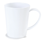 Thumbnail image #1 for CFS Brands 4306802 12 oz White Tritan Plastic Mug with Easy-Grip Handle Case of 12