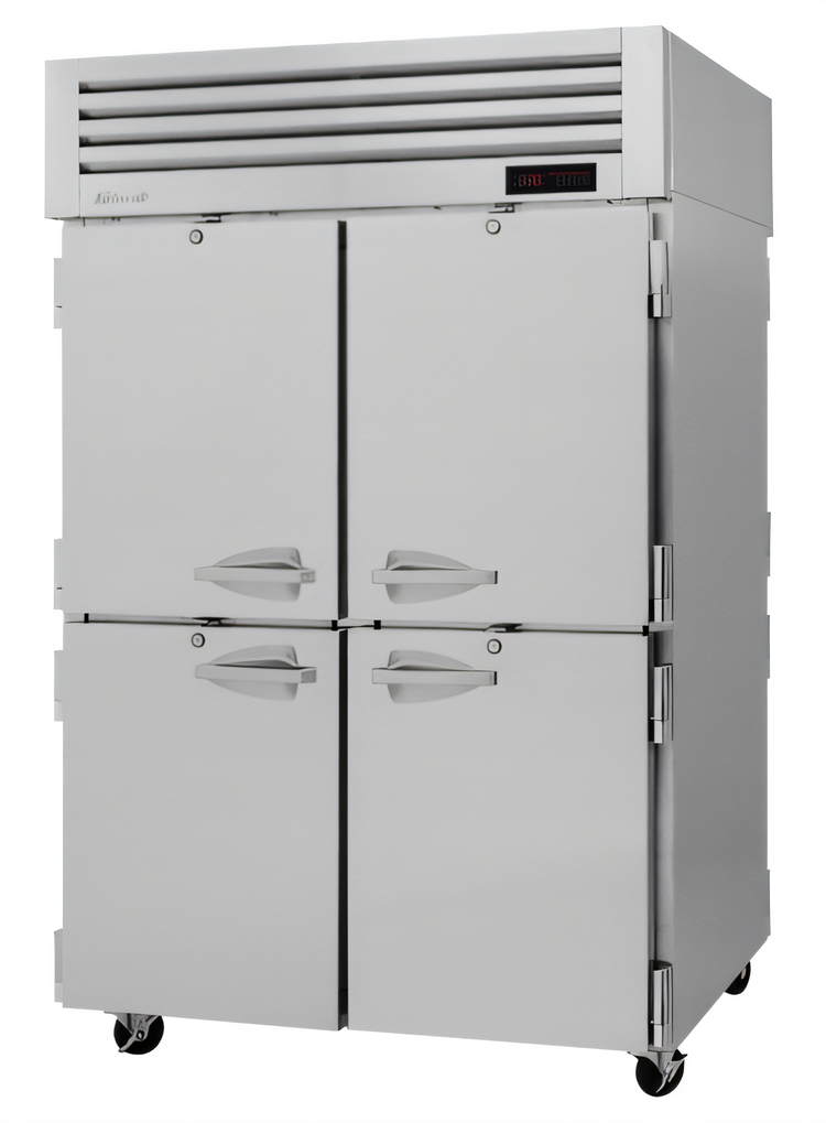 Product image #1 for Turbo Air PRO Series Pass-Thru Heated Holding Cabinet, 2-Section, 53 Cu. Ft., Front Solid / Back Glass Half Doors