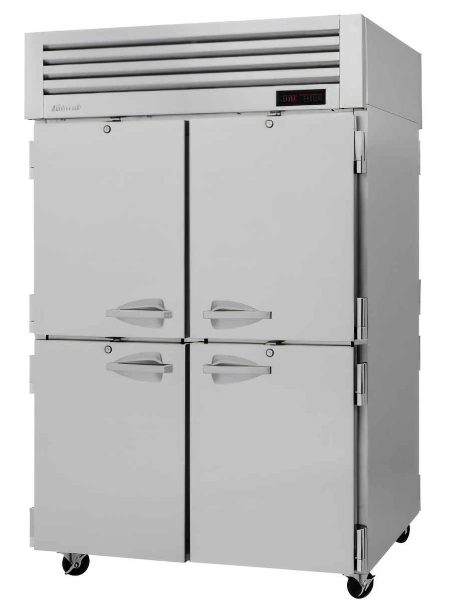 Product image #1 for Turbo Air PRO Series Pass-Thru Heated Holding Cabinet, 2-Section, 53 Cu. Ft., Front Solid / Back Glass Half Doors