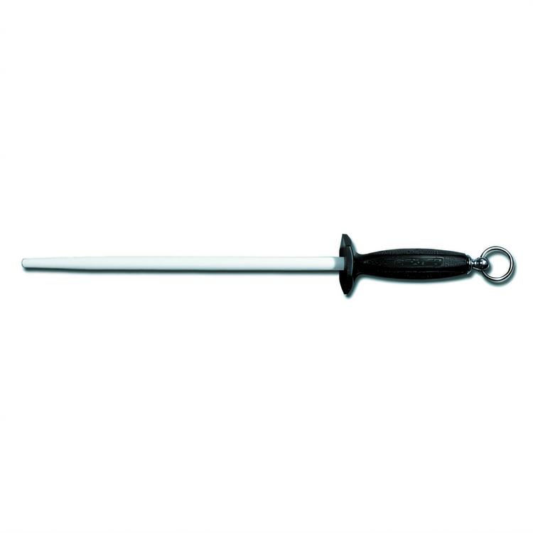 Product image #1 for Traditional 12-Inch Ceramic Honing Steel with Black Polypropylene Handle and Hanging Ring