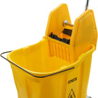 Thumbnail image #1 for CFS Brands OmniFit™ 4690404 35-Qt. Mop Bucket & Down-Press Wringer Combo, Yellow