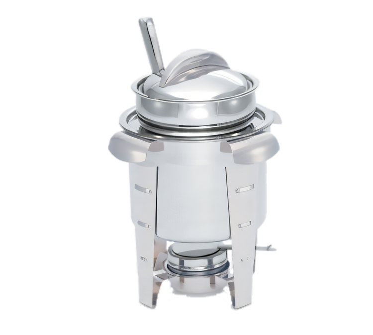 Product image #1 for Vollrath Maximillian Steel 4.2 Qt Round Stainless Steel Marmite Soup Chafer