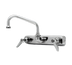 Thumbnail image #1 for T&S Brass B-1115-M 4-Inch Center Commercial Workboard Faucet with 6-Inch Swing Nozzle