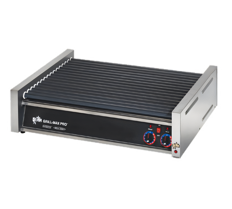 Product image #1 for Grill-Max Pro Flat Roller Hot Dog Grill, 50-Dog Capacity, Analog Controls, Duratec Rollers