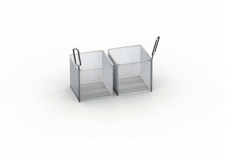 Product image #1 for RATIONAL Deep-Frying Portion Basket Kit, 2 x 1/6 GN Baskets with Handles for 2-XS and 2-S