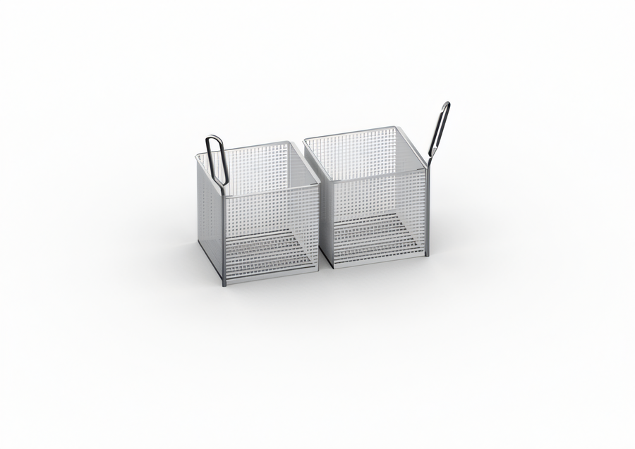 Product image #1 for RATIONAL Deep-Frying Portion Basket Kit, 2 x 1/6 GN Baskets with Handles for 2-XS and 2-S