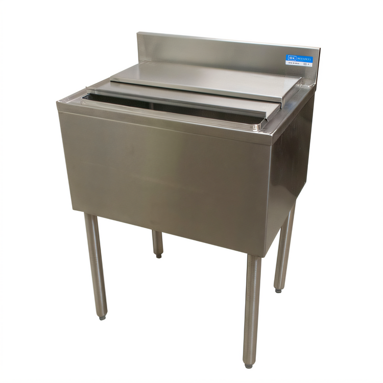 Product image #1 for BK Resources 30-Inch Underbar Insulated Ice Bin with 7-Circuit Aluminum Cold Plate, 80 lb Capacity