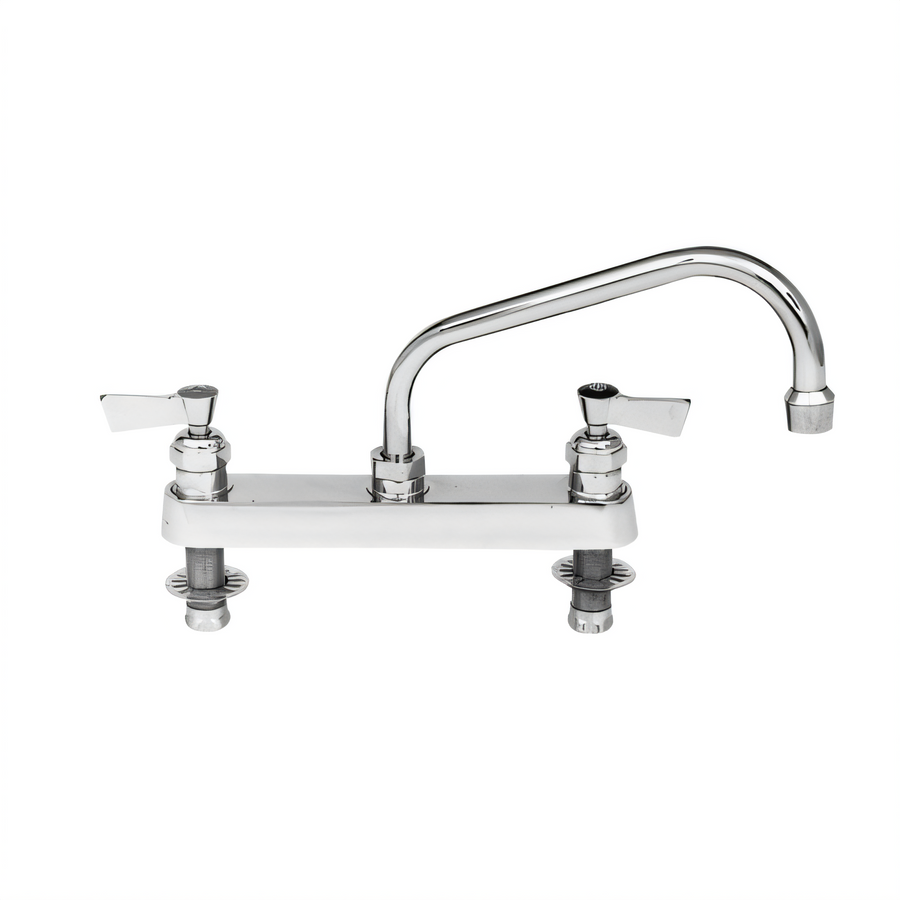 Product image #1 for Fisher Low-Lead Brass 8-Inch Center Deck Mount Manual Faucet with 10-Inch Swing Spout