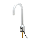 Thumbnail image #1 for T&S Brass equip 5EF-1D-DG-VF05 Low-Lead Touchless Electronic Sensor Faucet, Deck-Mount, Single-Hole, Rigid Gooseneck, 0.5 GPM, Chrome-Plated Brass