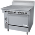 Thumbnail image #1 for Garland Cuisine 36-Inch Gas Heavy Duty Range with Two 18-Inch Front-Fired Hot Tops and Convection Oven