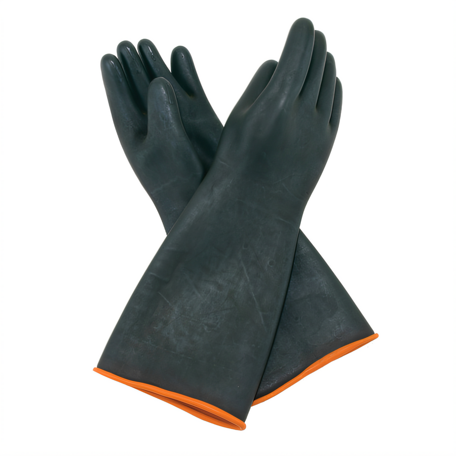 Product image #1 for Winco Heavy Duty Natural Latex Cleaning Gloves, One Size, 10-1/2 x 18-1/2 Inch