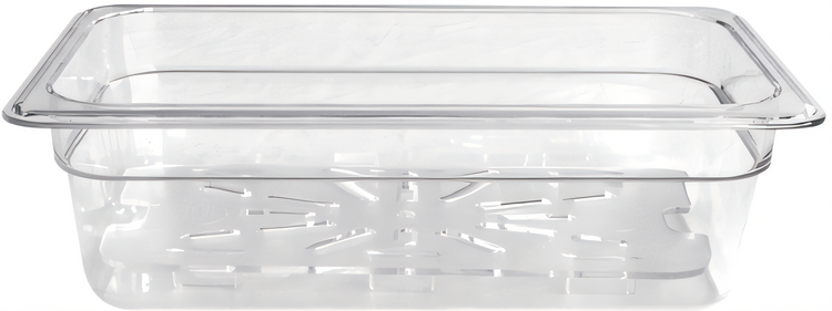 Product image #1 for 1/3 Size Clear Polycarbonate Food Pan, 3-15/16 Inch Deep