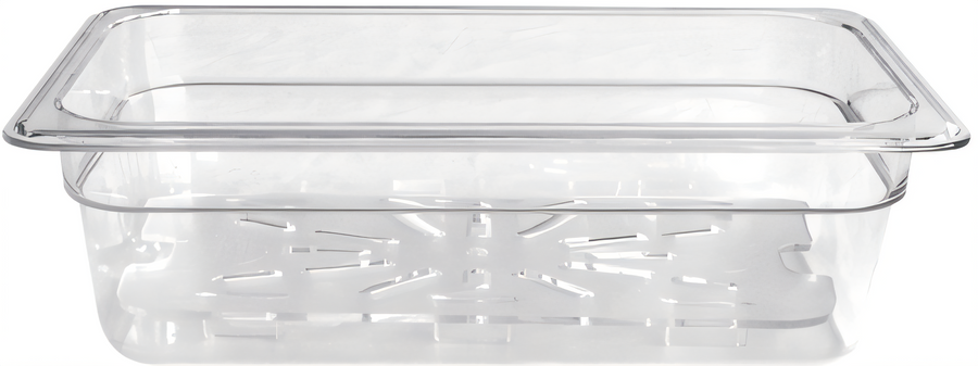 Product image #1 for 1/3 Size Clear Polycarbonate Food Pan, 3-15/16 Inch Deep
