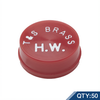 T&S Brass Red Snap-In Faucet Index Button