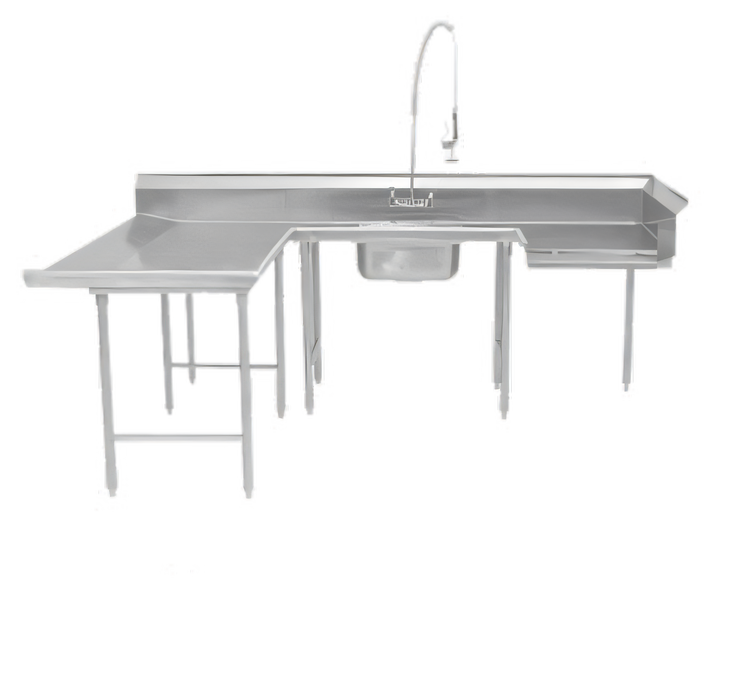 Product image #1 for Advance Tabco Left-Hand U-Shaped Soiled Dish Table with Pre-Rinse Sink and Landing