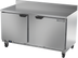 Thumbnail image #1 for Beverage-Air 60-Inch Two-Section Worktop Freezer with Solid Doors and Foamed-In-Place Backsplash