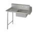Thumbnail image #1 for John Boos Straight Soiled Dish Table with 20 x 20 x 8 Pre-Rinse Sink, Left-to-Right Operation