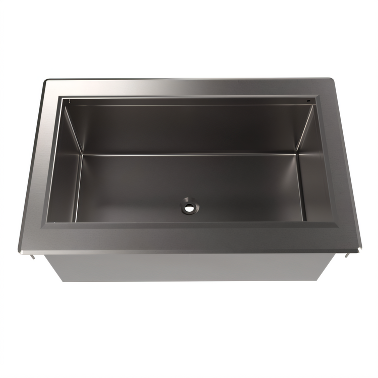 Product image #1 for BK Resources Drop-In Ice Bin Drink Cooler, 25 x 41.5 x 12 Inches, 147.6 lb Capacity