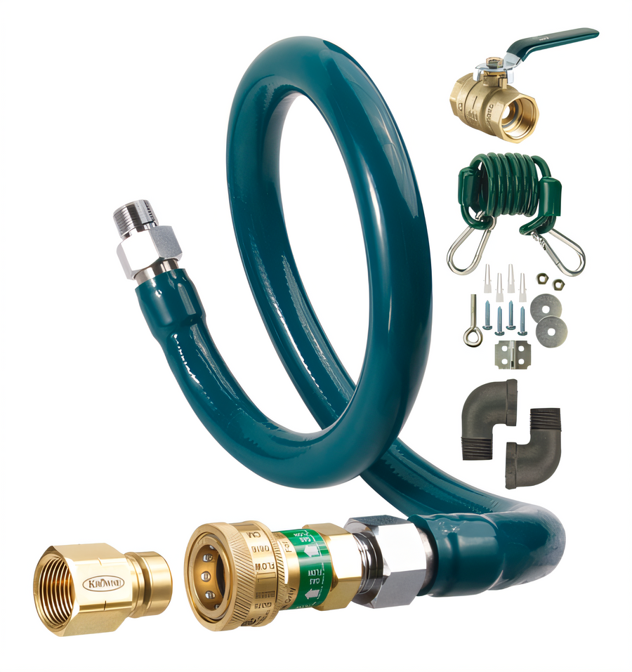 Product image #1 for Krowne Royal Series 60-Inch Moveable Gas Connector Complete Kit, 1/2-Inch I.D., Stainless Steel