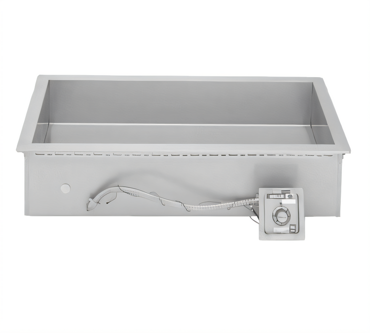 Product image #1 for Wells HT-200 Built-In Electric Bain-Marie Hot Well, Wet Operation, Stainless Steel, 2 Full-Size Pan Capacity
