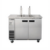 Thumbnail image #1 for Maxx Cold X-Series 2-Tap Dual Tower Beer Dispenser / Keg Cooler, Floor Model, 2 Kegs, 10.5 Cu. Ft., Stainless Steel