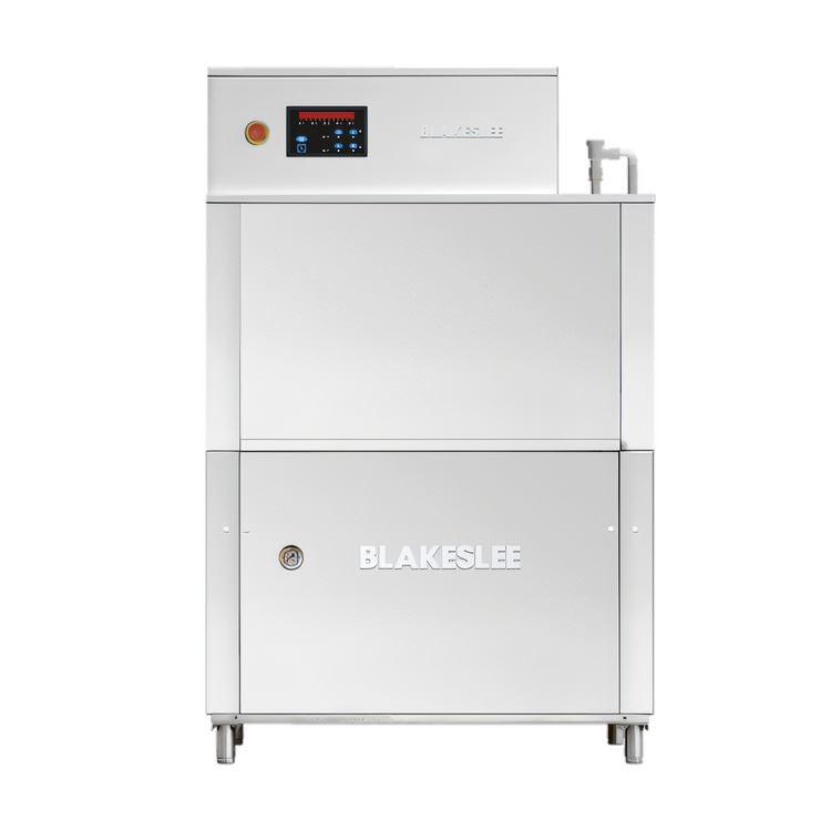 Product image #1 for Blakeslee RC44 D High-Temp Electric Floor Model Conveyor Dishwasher, Single Tank, 212 Racks/Hour