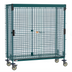 Thumbnail image #1 for MetroMax Mobile Wire Security Cage with Sliding Doors, 64-3/4 W x 29-1/16 D x 67-13/16 H, 24 x 60 Shelf