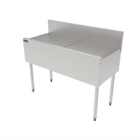 Perlick Top Shelf TS42DB 42-Inch Freestanding Underbar Stainless Steel Drainboard with Backsplash