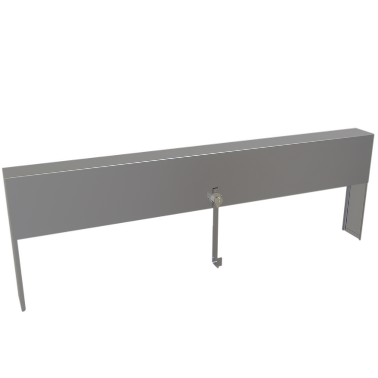 Product image #1 for Glastender 42-Inch Single Speed Rail Locking Cover, Stainless Steel