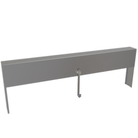 Glastender 42-Inch Single Speed Rail Locking Cover, Stainless Steel
