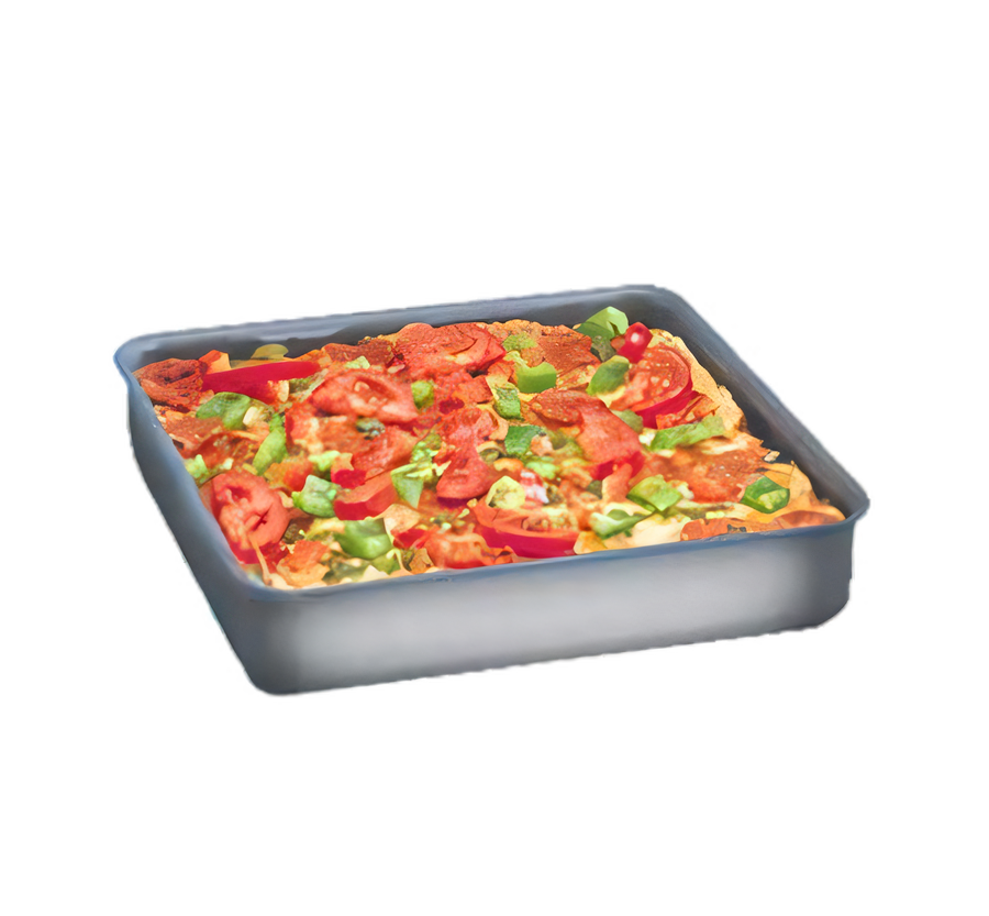 Product image #1 for American Metalcraft Square Deep Dish Pan, 6 x 6 x 1 Inch, Straight Sided, Hard Coat Aluminum