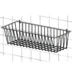 Thumbnail image #1 for Metro SmartWall H212C Storage Basket, 17-3/8"W x 7-1/2"D x 10"H, Chrome, Mounts to Rails or Shelf Edges