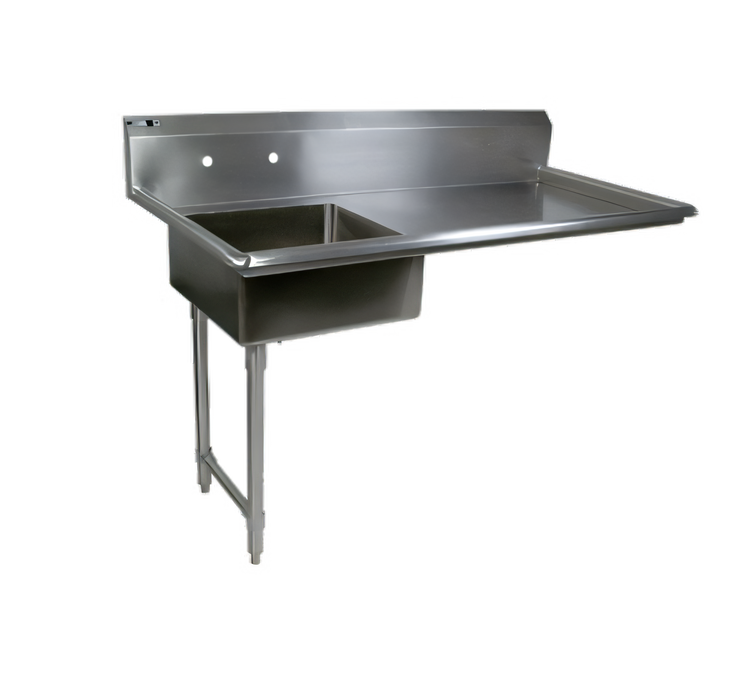 Product image #1 for John Boos Soiled Straight Undercounter Dish Table with Left Sink, 50 x 30 Inches