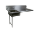 Thumbnail image #1 for John Boos Soiled Straight Undercounter Dish Table with Left Sink, 50 x 30 Inches