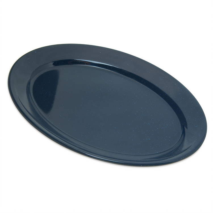 Product image #1 for Dallas Ware® 12" x 8-1/2" Oval Melamine Platter, Café Blue