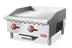 Thumbnail image #1 for Omcan USA 24-Inch Countertop Natural Gas Griddle, 60,000 BTU, Manual Controls, Stainless Steel