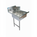 Thumbnail image #1 for BK Resources 26-Inch Heavy Duty Straight Soiled Dishtable with Left-to-Right Operation, 10-Inch Backsplash and Pre-Rinse Sink