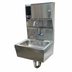 Thumbnail image #1 for Advance Tabco Wall-Mounted Hand Wash Sink with Soap and Towel Dispenser, 14 x 10 x 5 Bowl