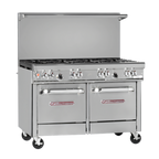 Thumbnail image #1 for Southbend (Middleby) Ultimate 4482EE-2T 48-Inch Gas Restaurant Range with 4 Open Burners, 24-Inch Thermostatic Griddle, 2 Ovens